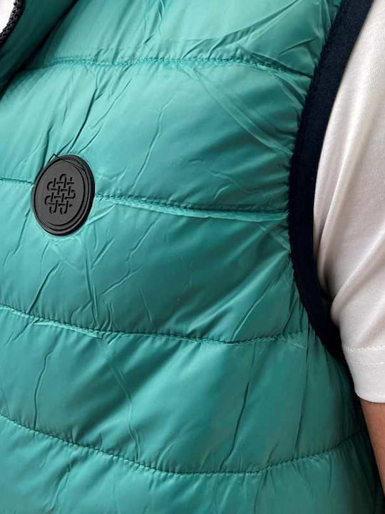 Ärmellos Jacke Puffer Grün