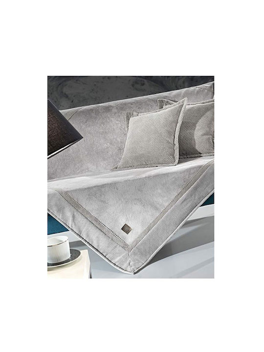 Guy Laroche Rubicon Sofa Throw 2 Seater 170x250cm Elephant