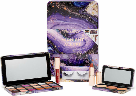 Revolution Beauty Midnight Allure Makeup Set Advent Calendar for Face, Eyes & Lips 5pcs
