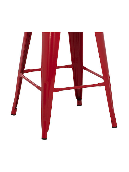 Scaune Bar Metal Roșu 43x43x67buc