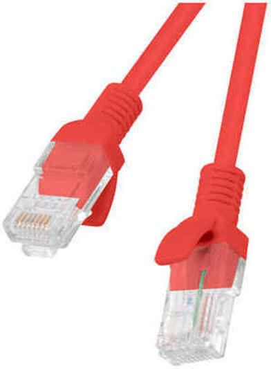 Lanberg U/UTP Cat.6 Ethernet Network Cable 5m Red 1pcs