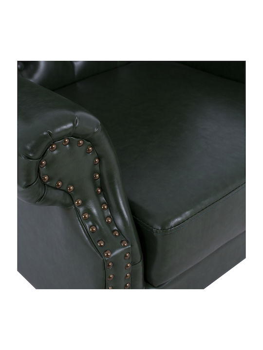 Polina Bergère from Leatherette Cypress Green 83x79x104cm