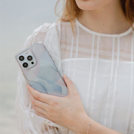 Uniq Coehl Palette Back Cover Silicone Dusk Blue (iPhone 14 Pro Max)