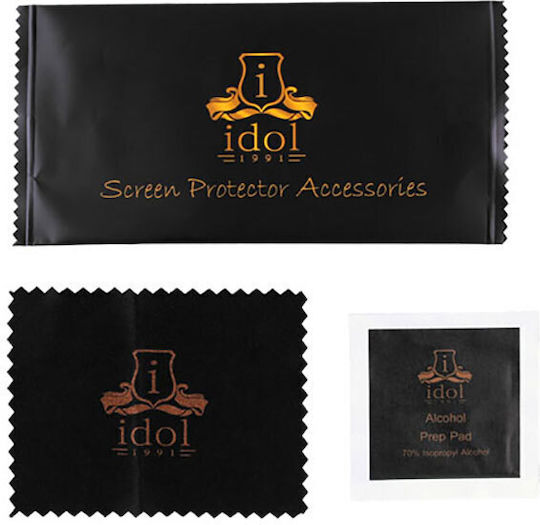 Idol 1991 9H Titanium Semi Curved 0.25mm Vollkleber Vollflächig gehärtetes Glas Schwarz (Galaxy A04s) 8325243