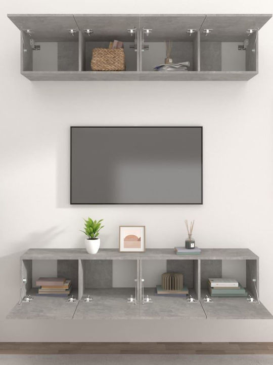 Wohnzimmer TV-Einheit Gray L80xB30xH30cm