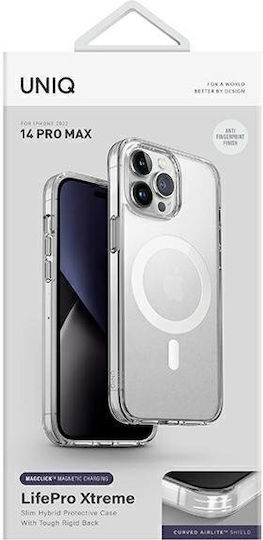 Uniq LifePro Xtreme Magclick Back Cover Silicone Frost Clear (iPhone 14 Pro Max)
