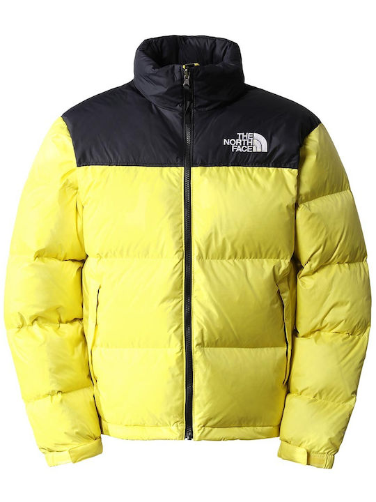 1996 Retro Nuptse Χειμωνιάτικο Μπουφάν Puffer Κίτρινο