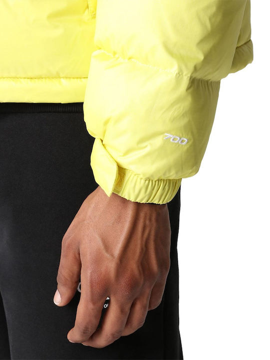 1996 Retro Nuptse Χειμωνιάτικο Μπουφάν Puffer Κίτρινο
