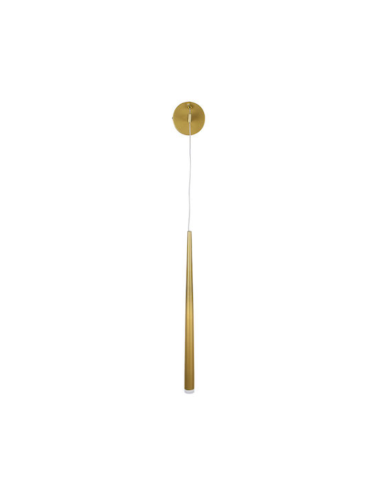GloboStar Tears Modern Lamp Wall with Integrated LED and Adjustable White Light Gold 3.2x51.5cm