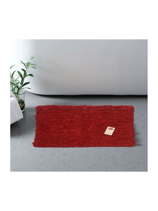 Linea Home Bath Mat Cotton Noodle LH2044009-1 Red 60x90cm