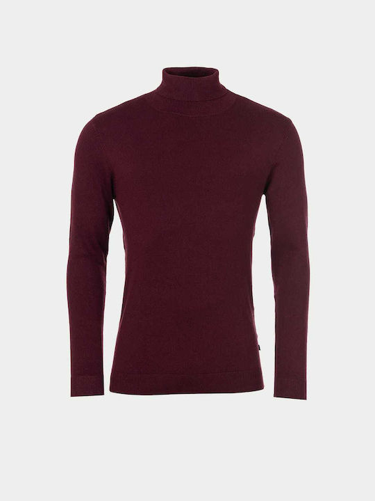 TIFFOSI Men's Turtleneck Bordeaux