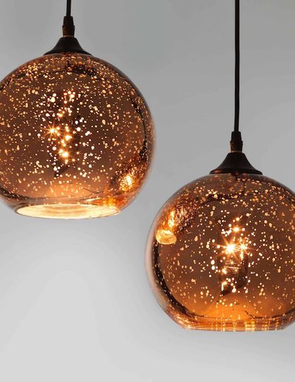 Nova Luce Blaze Pendant Light Black with Socket E27