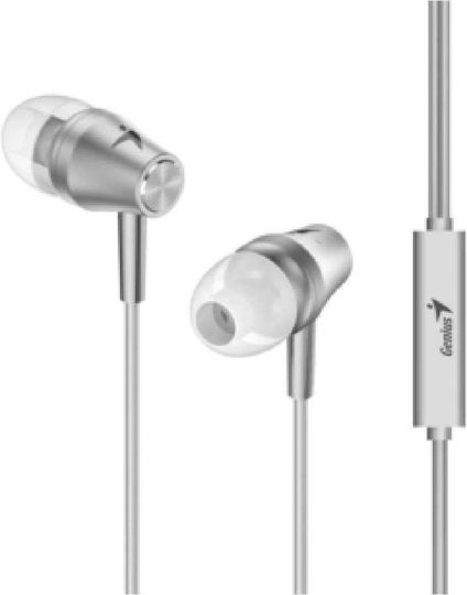 Genius HSM360 In-Ear Freisprecheinrichtung Kopfhörer mit Stecker 3.5mm Silber