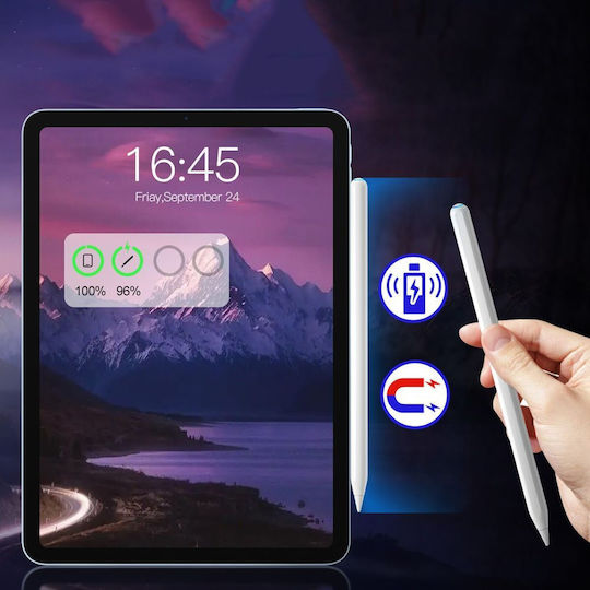 Tech-Protect Digital Stylus 2 Digital with Palm Rejection for all iPad from 2018 onwards in White color