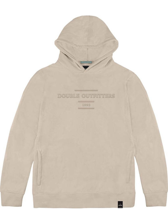 Sweatshirt with Hood Beige