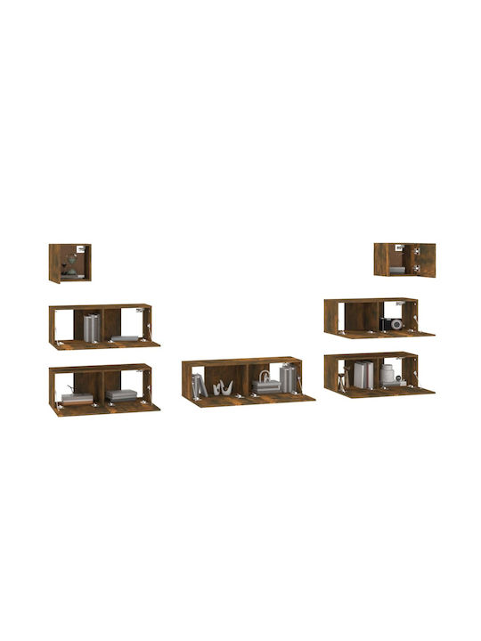 Wohnzimmer TV-Einheit Smoky Oak L80xB30xH30cm