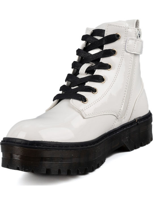 Elinor Kids Boots with Zipper White