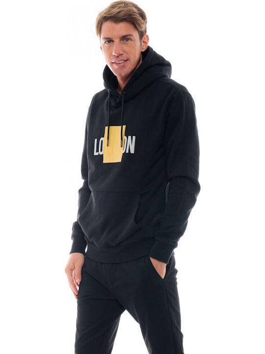 Sweatshirt with Hood Black