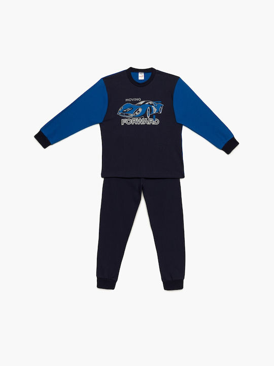 Minerva Set Top & Bottom Kids Winter Cotton Pyjamas Black