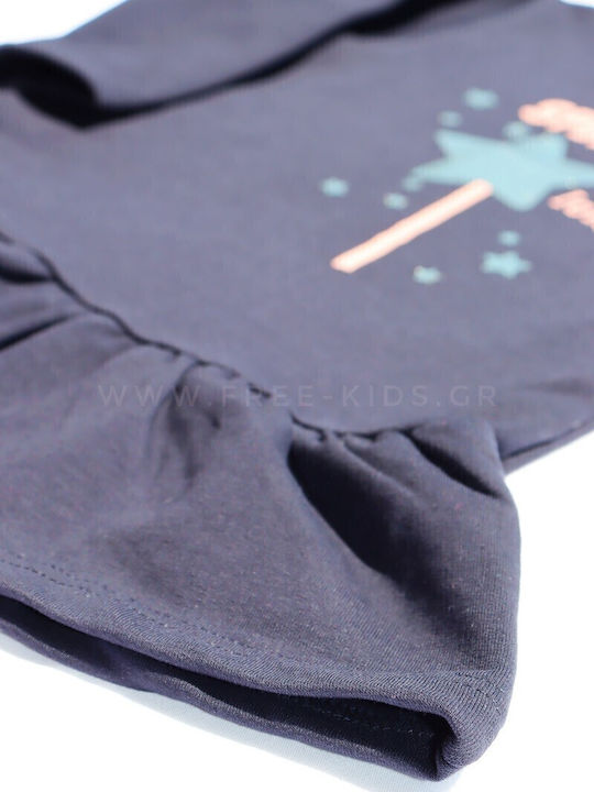Children's Dress Long Sleeve Navy Blue