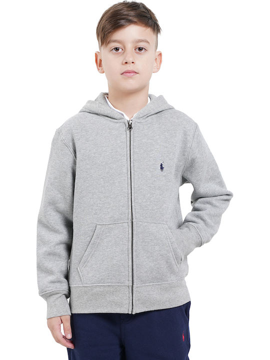 Kids Sweatshirt Cardigan Grey