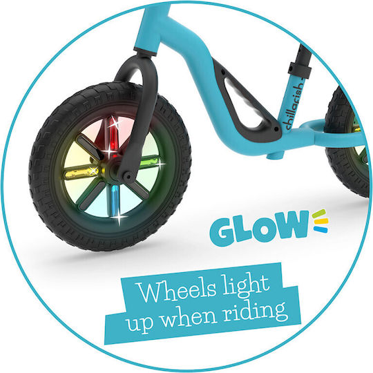 Chillafish Kids Balance Bike Charlie Glow Blue
