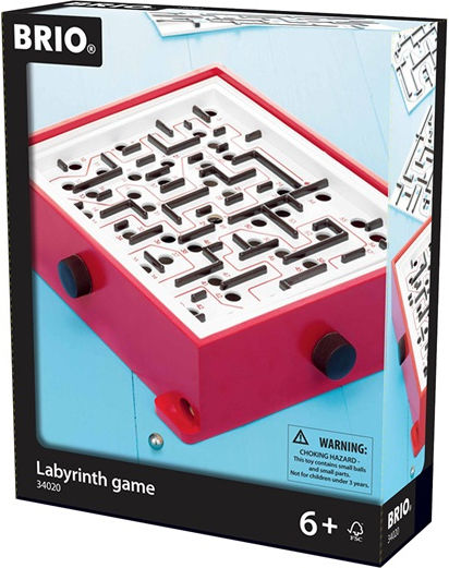 Brio Toys Wooden Tabletop Pinball Labyrinth Game (Various Designs/Assortment of Designs) 1pc