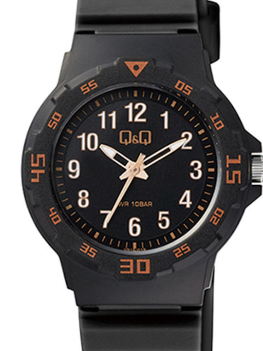 Q&Q Παιδικό Αναλογικό Ρολόι 33mm Μαύρο