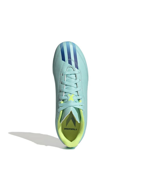 X Speedportal 4 Kids Molded Soccer Shoes Light Blue