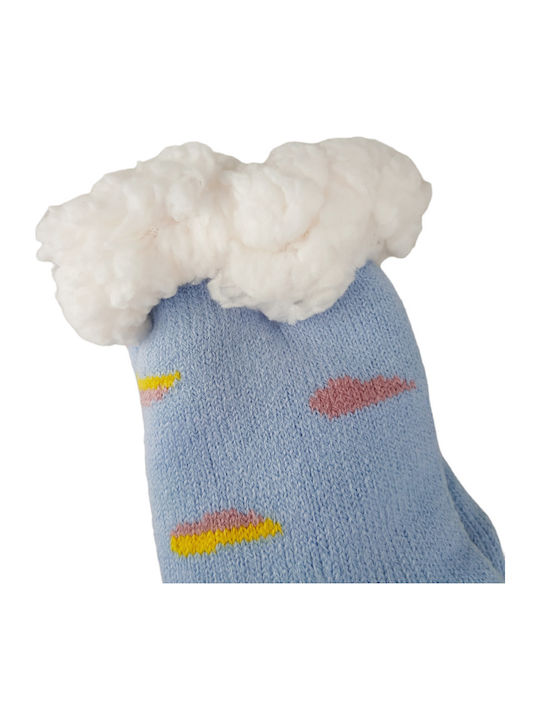 Fengi Rutschfeste Lange Kindersocken Hellblaue