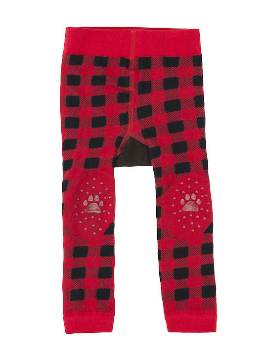 Kinder Leggings Lang Rot Grip+Easy Crawler Pants & Socks Set