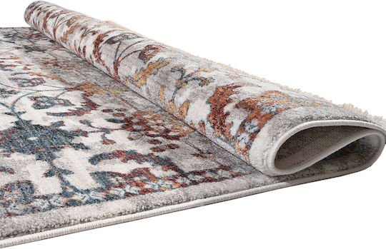 Polcarpet 5088 Modern Bedroom Rugs Set Mystic Kilvana Silver / Rose 3pcs