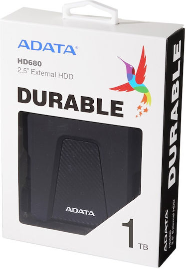 Adata HD680 USB 3.1 Hard Disk Extern HDD 1TB 2.5 Negru