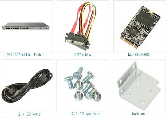 MikroTik RB1100AHx4 Dude Edition Router with 13 Gigabit Ports