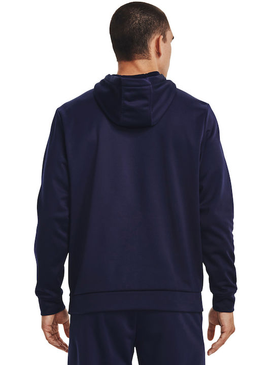 Under Armour Herren Sweatshirt mit Kapuze und Taschen Marineblau