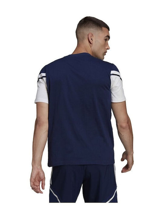 Adidas Condivo 22 Αθλητικό Ανδρικό T-shirt Navy Μπλε Μονόχρωμο