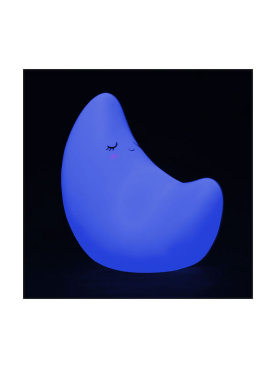 Legami Milano Kids Decorative Lamp Moon with Color Changes Yellow 10.5x7.11x12.5εκ.