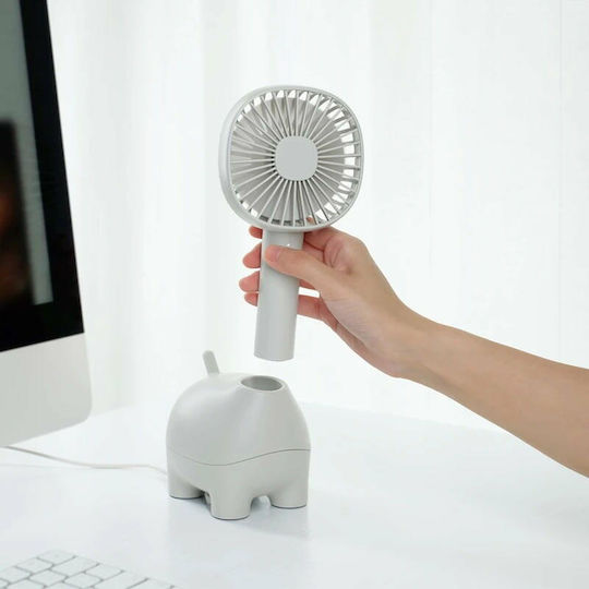 Allocacoc PetFan Ανεμιστηράκι USB Επαναφορτιζόμενο Γκρι
