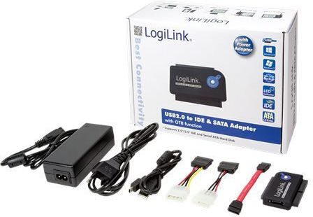 LogiLink Docking Station Σκληρών Δίσκων IDE/SATA 3.5" / 2.5" με σύνδεση USB 2.0 (AU0006C)
