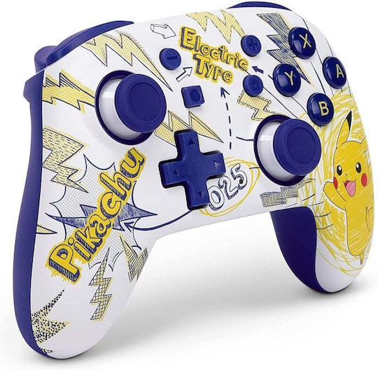 PowerA Nano Enhanced Wireless Gamepad for Switch Pokemon Pikachu School Days