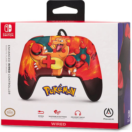 PowerA Enhanced Wired Gamepad για Switch Charizard Vortex