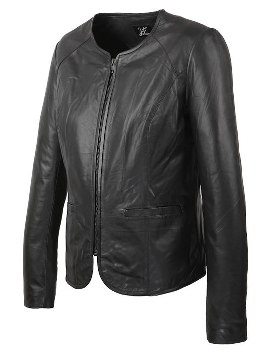 Leather jacket ESTET GEMINI Black