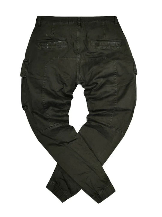 Sotto 60 Pantaloni Bărbați Cargo Elastic Regular Fit Kaki