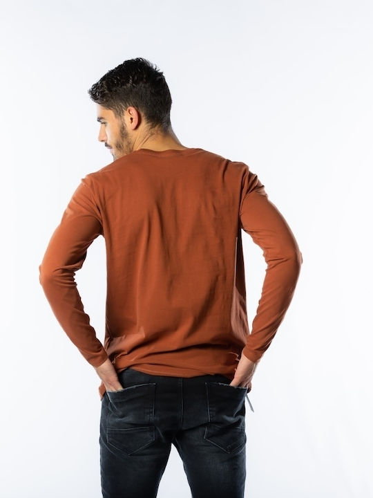 Camaro Men's Long Sleeve Blouse Cognac