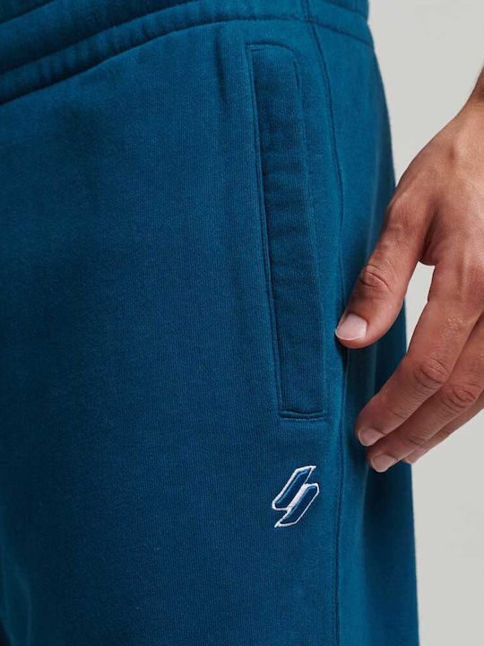 Code Essential Men's Sweatpants with Rubber Blue
