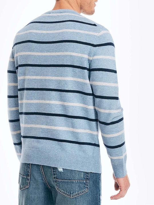 Nautica Men's Long Sleeve Sweater Sky Blue