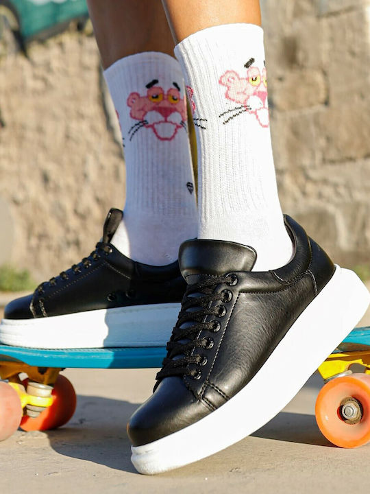 257 Men's Sneakers Black / White