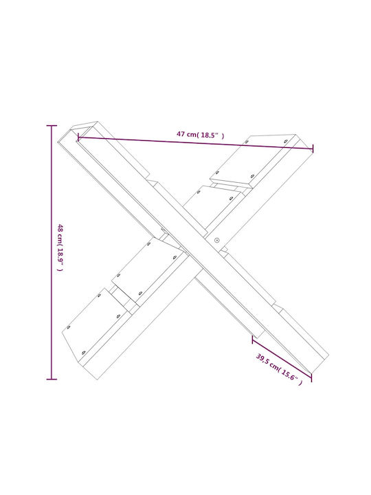 vidaXL Lemn Raft Depozitare lemne 47x39.5x48cm Alb