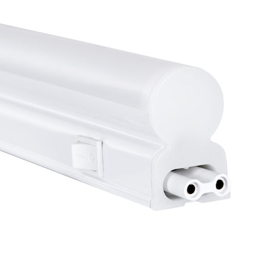 GloboStar Tubo Under-Cabinet LED Light 18W Natural White with Switch L120xD2.2xH3.5cm