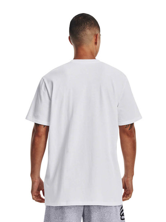 Under Armour Ανδρικό T-shirt Λευκό με Στάμπα
